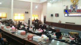 Suasana saat berlangsungnya rapat Paripurna Persetujuan Raperda Pertanggungjawaban APBD 2019.