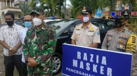 Komandan Kodim 0107/Aceh Selatan (Letnan Kolonel Inf R Sulistiya Herlambang HB) saat diwawancara awak media.