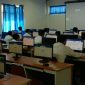 Suasana ketika pelaksanaan Seleksi Kompetensi Bidang di lantai 3 Gedung Laboratorium IPA UTM.