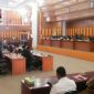 Rapat paripurna penyampaian pengajuan RAPBK-P tahun 2020, di gedung DPRK Aceh Selatan.