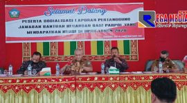 Saat berlangsungnya sosialisasi Tatacara Pencairan Bantuan keuangan Parpol.