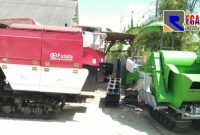 4 unit alsintan ngandang dihalaman belakang kantor Dinas Pertanian Sampang.