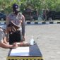 Suasana sertijab dihalaman Mapolres Sampang, Rabu (30/9/20)