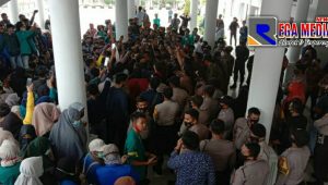 Ratusan Mahasiswa Aceh Selatan Unras Tolak Omnibus Law