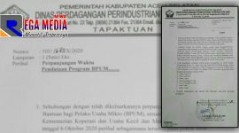 Surat Edaran Kepala Dinas Perindagkop & UKM Kabupaten Aceh Selatan.