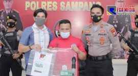 Polres Sampang saat melakukan press release kasus ujaran kebencian.