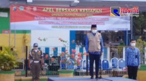 Gelar ​Apel Besar Penegakan Hukum Prokes, Bupati Baddrut Tamam Inginkan Pamekasan Bebas dari Covid-19