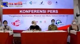Konferensi pers via daring soal Pengawalan Keamanan, Khasiat dan Mutu Vaksin Covid-19.
