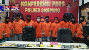 Ringkus 10 Pelaku, Polres Sampang Bungkus 51,29 Gram Sabu