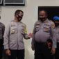 Kapolres Gorontalo Utara (AKBP Dicky Irawan Setiawan) saat cek kesiapan personel.