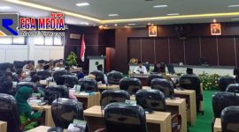 Saat sidang audiensi berlangsung di Kantor DPRD Kabupaten Pamekasan.