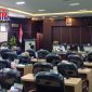 Saat sidang audiensi berlangsung di Kantor DPRD Kabupaten Pamekasan.