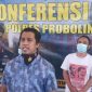 Tujuh pelaku saat press release di Mapolres Probolinggo