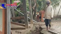 Hujan Deras, Tiga Rumah dan Kandang Sapi di Pandiyangan Sampang Amblas