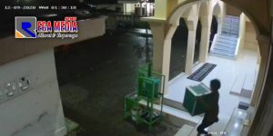 Terekam CCTV, Pencuri Kotak Amal Masjid Pamekasan Dibekuk Polisi