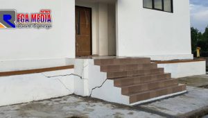 Belum Ditempati, Gedung Baru DPRD Bangkalan Mulai Retak