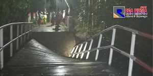 Jembatan di Desa Daleman Sampang Ambruk, Akses Warga Terisolir