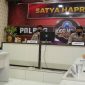 Saat berlangsungnya konferensi pers Anev Kamtibmas Akhir Tahun 2020 di Mapolres Sampang bersama awak media.