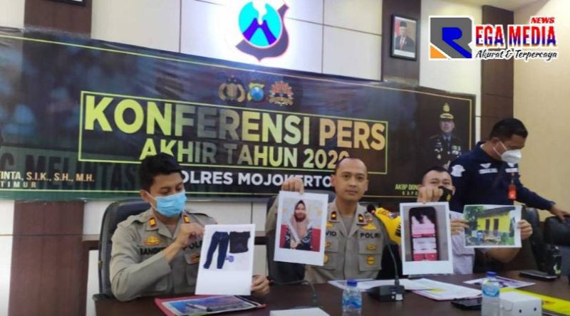 Konferensi pers akhir tahun di Mapolres Mojokerto.