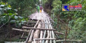 Jembatan Gantung Rusak di Desa Kamoning Tak Dilirik Pemerintah