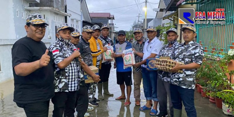 DPD I BAPERA Aceh melalui DPD II BAPERA Kota Langsa menyalurkan bantuan sembako untuk korban banjir.