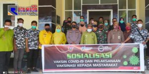 Bapera dan Dinkes Gorut Kerja Sama Sosialisasi Vaksin Covid-19