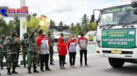 Korem 133/NW Salurkan Bantuan Kemanusian Untuk Sulbar