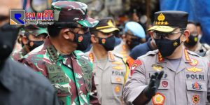 Panglima TNI dan Kapolri Pantau Prokes di Pasar Tanah Abang