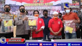 Konferensi Pers: penangkapan 2 Oknum LSM diduga melakukan pemerasan. (Ica/RMN)