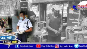 PKL & Pemilik Warung di Surabaya Jadi Sasaran Masker Gratis