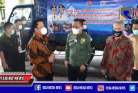 Penyerahan bantuan kepada korban banjir di Sulawesi Utara dipimpin langsung Sekretaris Daerah Gorontalo Utara (Ridwan Yasin)