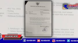 Petikan surat Bupati Aceh Selatan dari Majelis Permusyawaratan Ulama (MPU).