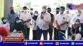 Sekretaris Daerah Aceh (dr.Taqwallah), saat memberikan arahan kepada para nakes yang ada di Aceh Selatan.