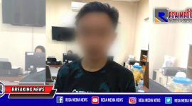 Pelaku eksploitasi anak saat diamankan Unit PPA Satreskrim Polrestabes Surabaya.