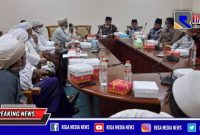 Sejumlah ulama' saat menyampaikan aspirasinya kepada anggota DPRD Sampang.