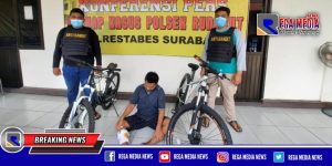 Pencuri Sepeda Angin di Surabaya Lumpuh Ditangan Reskrim Polsek Rungkut