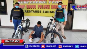 Pencuri Sepeda Angin di Surabaya Lumpuh Ditangan Reskrim Polsek Rungkut