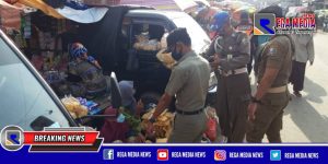 Pasca Pasar Srimangunan, Petugas Gabungan Sisir PKL di Pasar Omben