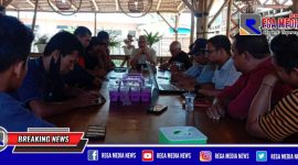 Wakil Direktur CV Nagana Mineral (Teuku Sukandi) memberikan pernyataan terkait timbunan limbah tambang emas sudah mempunyai izin.