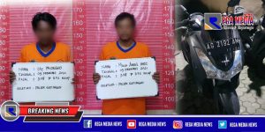 Gelapkan Motor, Dua Pria Surabaya Ditangkap Tim Anti Bandit