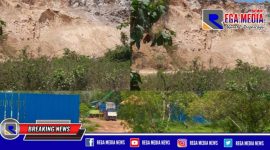 Foto aktivitas galian C Komis dan Bira Barat, (foto Mamang for RMN).
