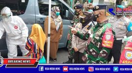 Kapolres Pelabuhan Tanjung Perak (AKBP Ganis Setyaningrum) meninjau langsung pelanggar prokes yang hendak di test swab.