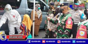 Ops Yustisi Tiga Pilar, Pelanggar Prokes di Surabaya Langsung Ditest Swab