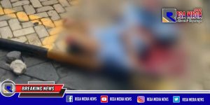 Seorang Pria Tewas Bersimbah Darah Didepan Indomart Arosbaya