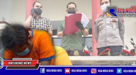 Konferensi Pers: Polrestabes Surabaya ungkap kasus penipuan mantan karyawan swasta Kejari Pontianak.