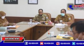 Rapat Evaluasi Internal pelaksanaan PPKM Mikro tahap dua di Kota Cimahi, di aula Gedung A Pemerintah Kota Cimahi.