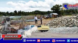 Maha Putra Persada (MPP) saat meninjau langsung lokasi ruko dan ditemukan gudang pengerjaan penggilingan batu. 