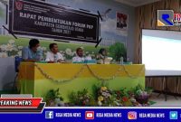 Sekda Gorontalo Utara (Ridwan Yasin) disela kegiatan pengukuhan pengurus Forum Perumahan dan Kawasan Pemukiman (PKP) Kabupaten Gorontalo Utara.