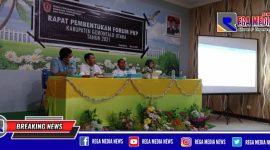 Sekda Gorontalo Utara (Ridwan Yasin) disela kegiatan pengukuhan pengurus Forum Perumahan dan Kawasan Pemukiman (PKP) Kabupaten Gorontalo Utara.