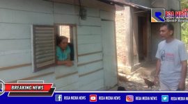 Beberapa awak media saat menyambangi rumah saudara Bupati Aceh Selatan (Rosiana).